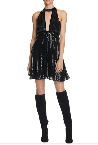 🆕️ Free People Film Noir Sequin Mini Dress - Picture 6 of 6